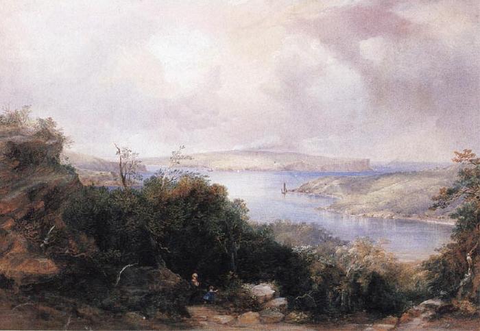 Conrad Martens Sydney Harbour Looking Towards the North End